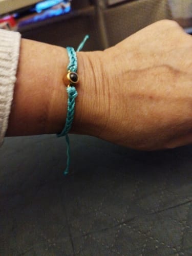 Customer photo review of Blue Photo Bracelet