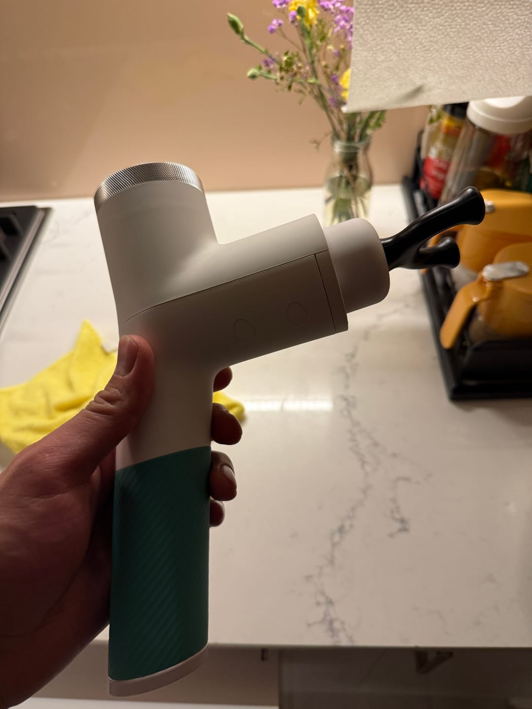 Customer photo review of Kestrel Percussion Massager