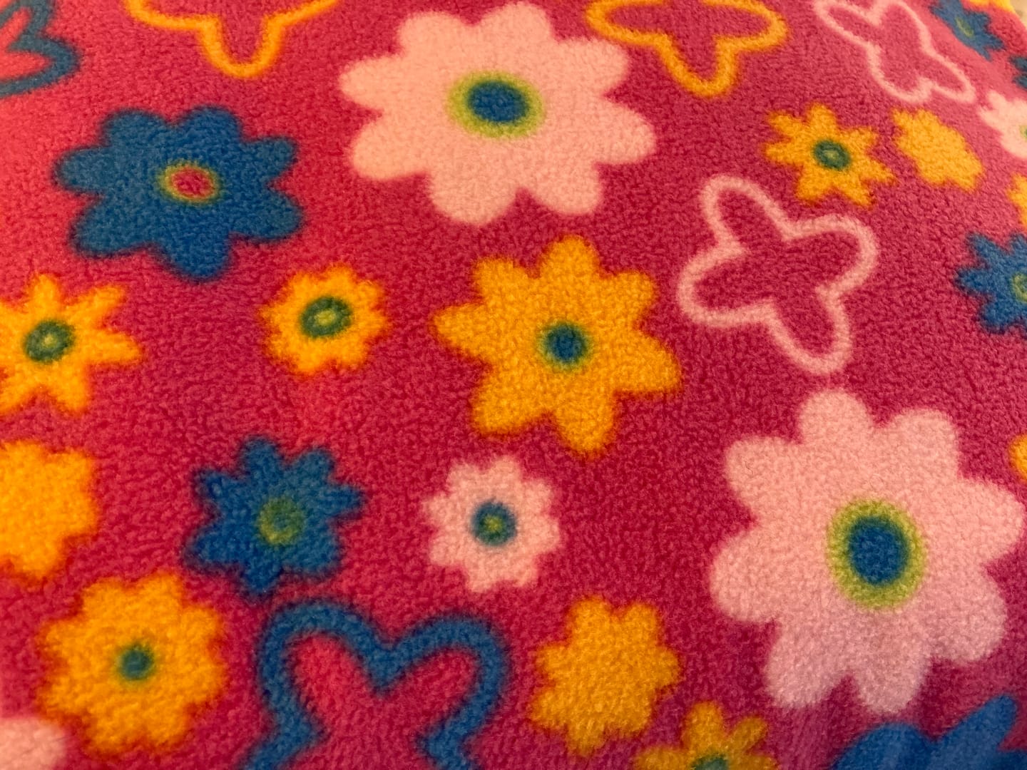 Customer photo review of Pink Garden Anti Pill Polar Fleece Fabric