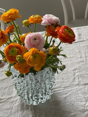 Customer photo review of Amara Spike Glass Vase Clear