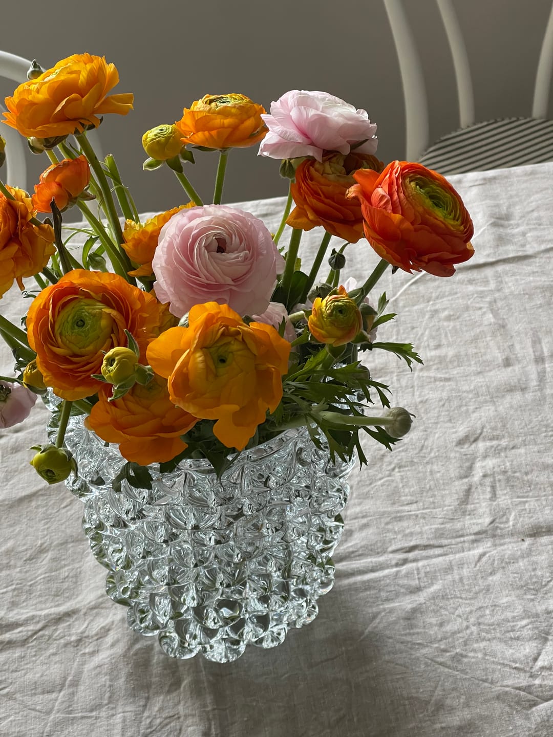 Customer photo review of Amara Spike Glass Vase Clear