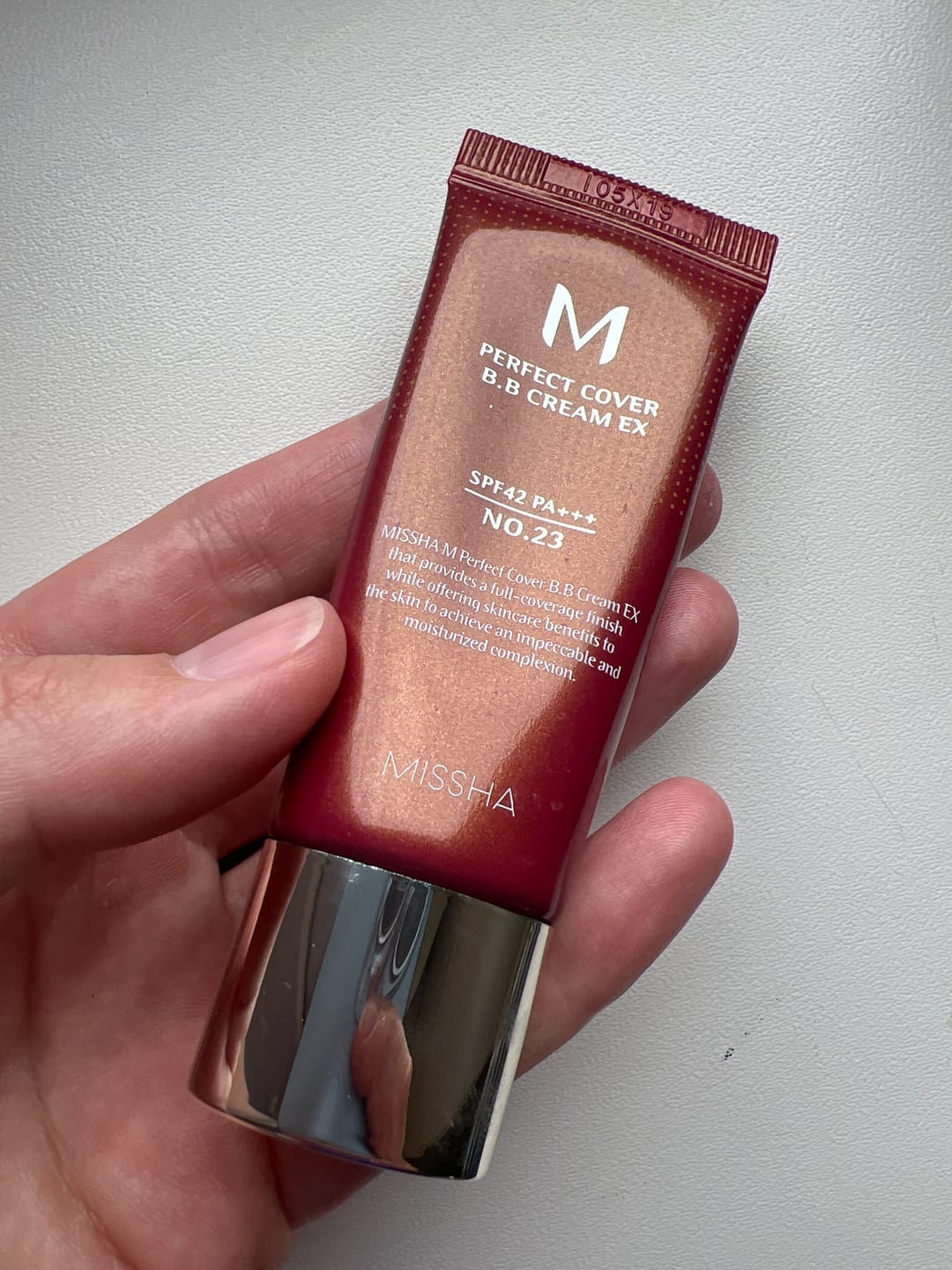 Customer photo review of BB-krēms Missha M Perfect Cover BB Cream SPF 42 PA+++