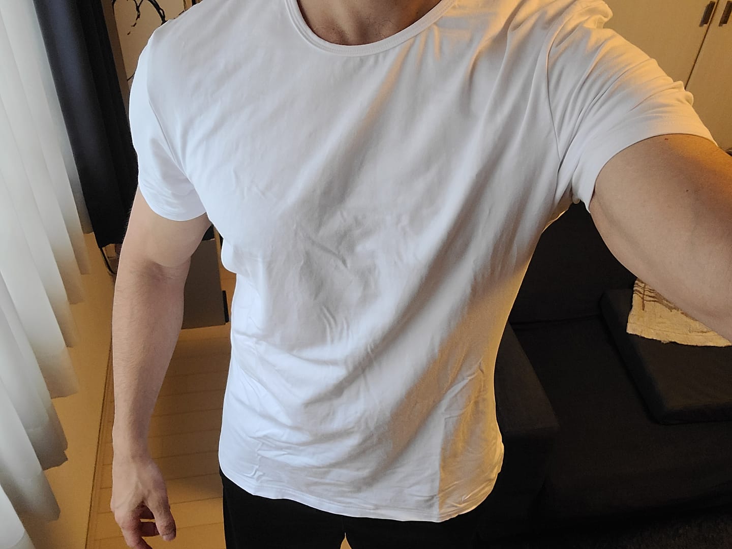 Customer photo review of Essential Bamboo T-Shirt - Brilliant White