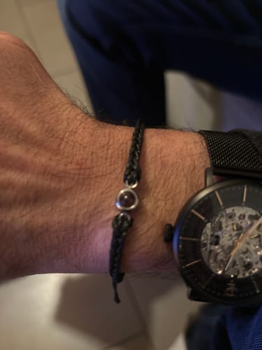 Customer photo review of Black Photo Bracelet