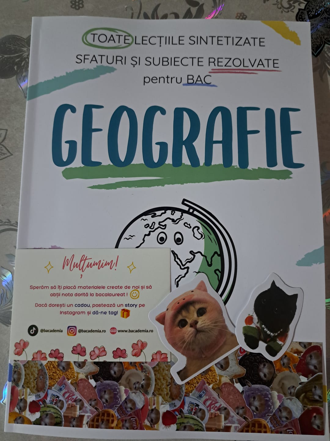 Customer photo review of Carte Geografie Bacalaureat Bacademia