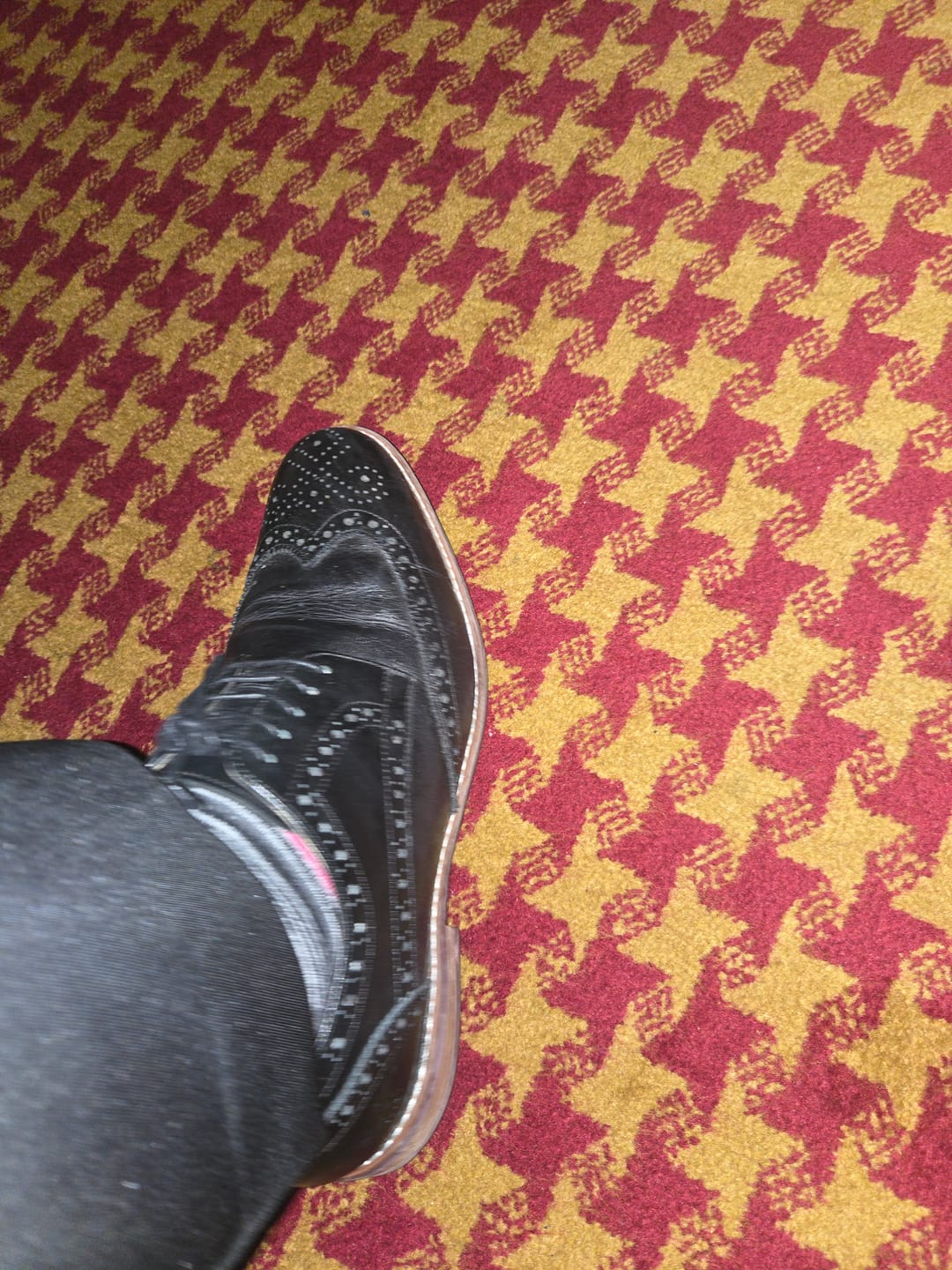 Customer photo review of Black Mack Brogue Shoes