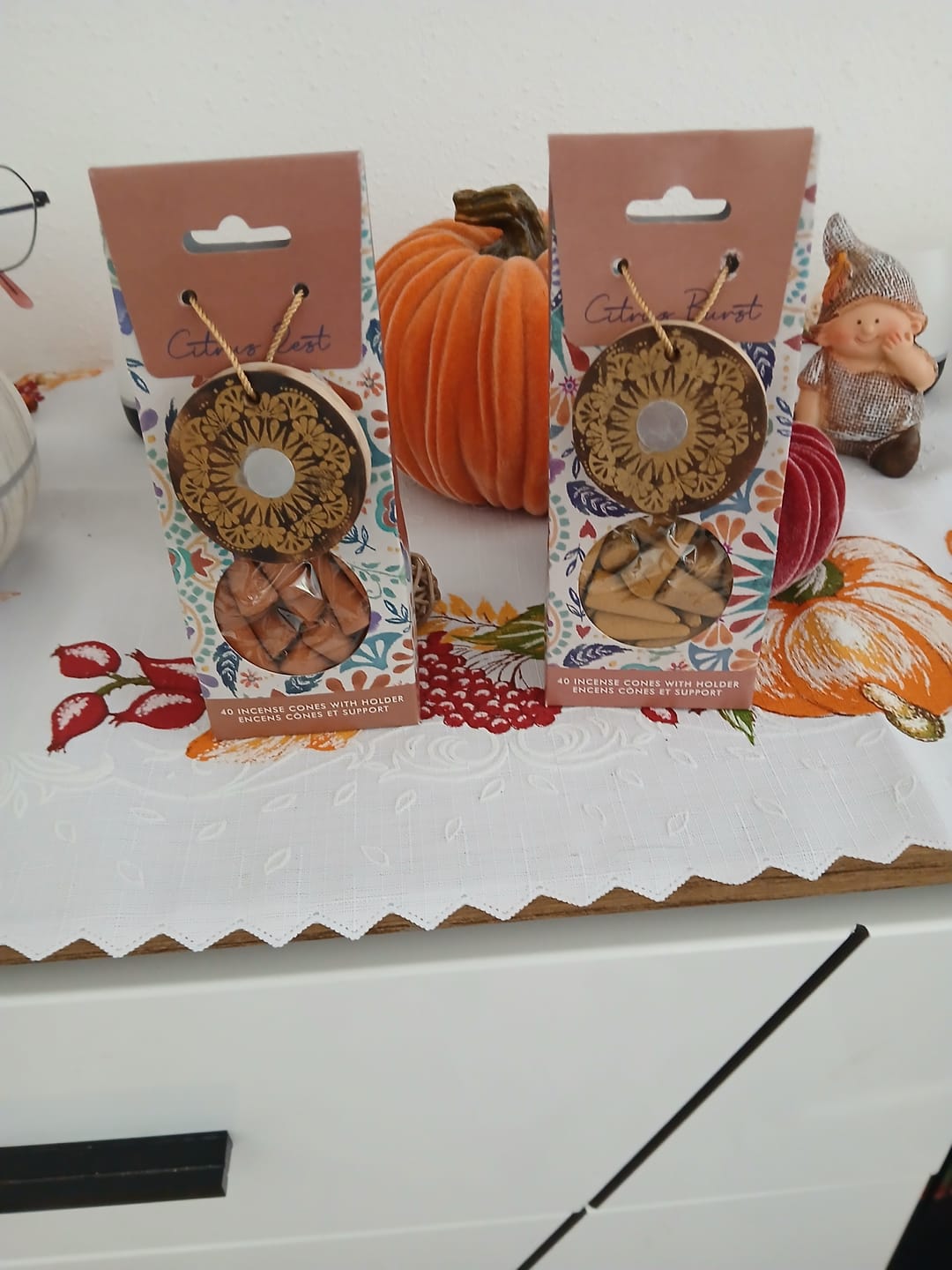 Customer photo review of Zitruszauber Räucherkegel – 2er Set