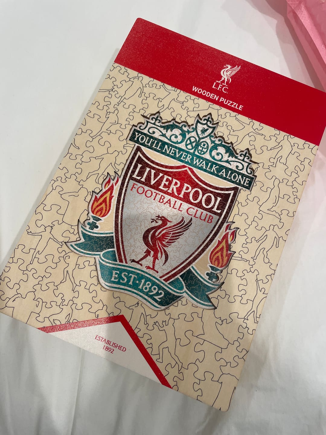 Customer photo review of Liverpool FC® Logo - Wooden Puzzle