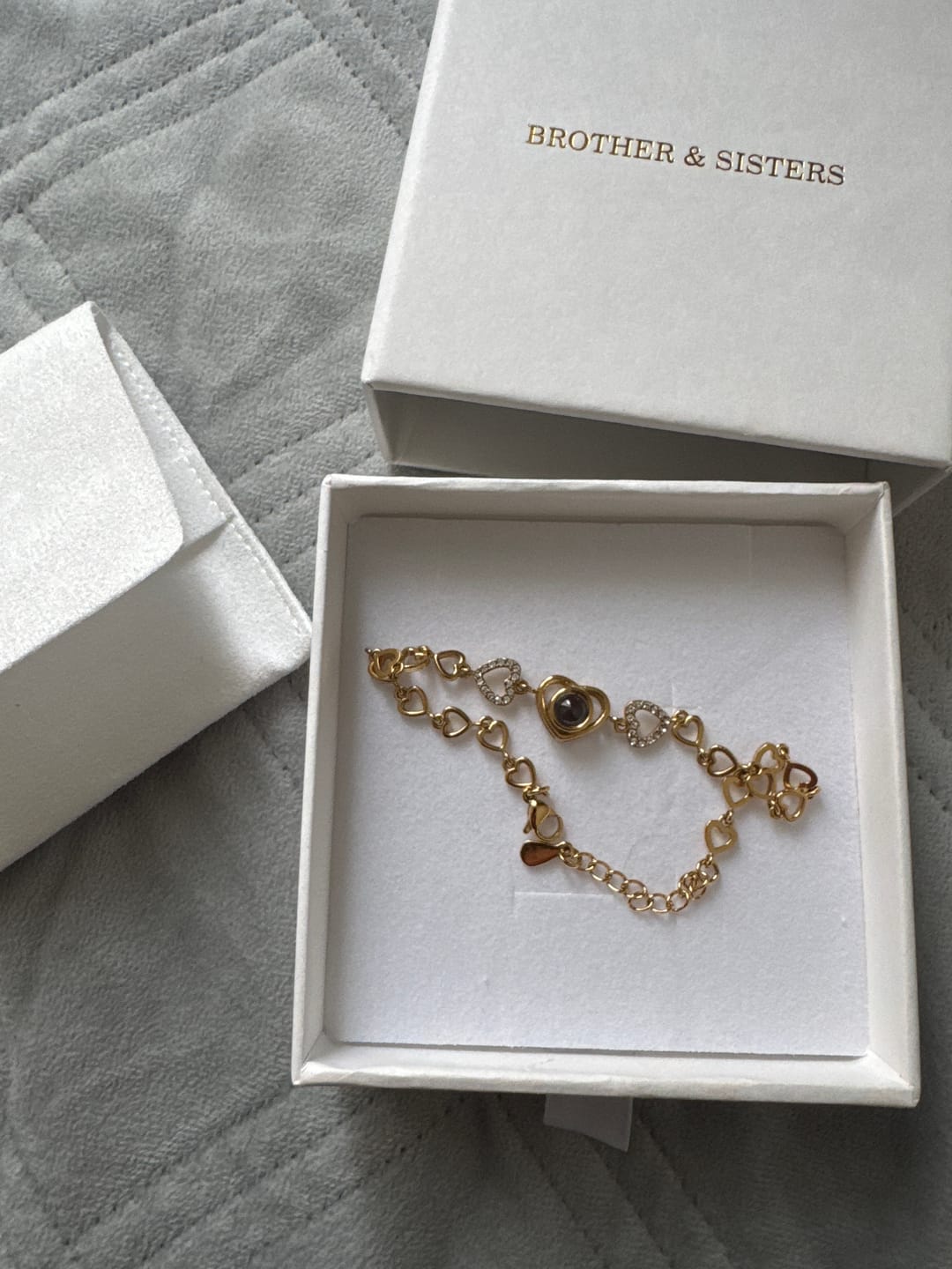 Customer photo review of Hearts Photo Bracelet