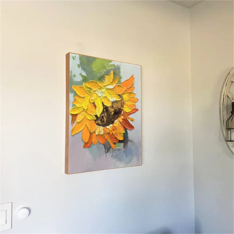 Customer photo review of Flower Abstract Textured Wall Art #FP103
