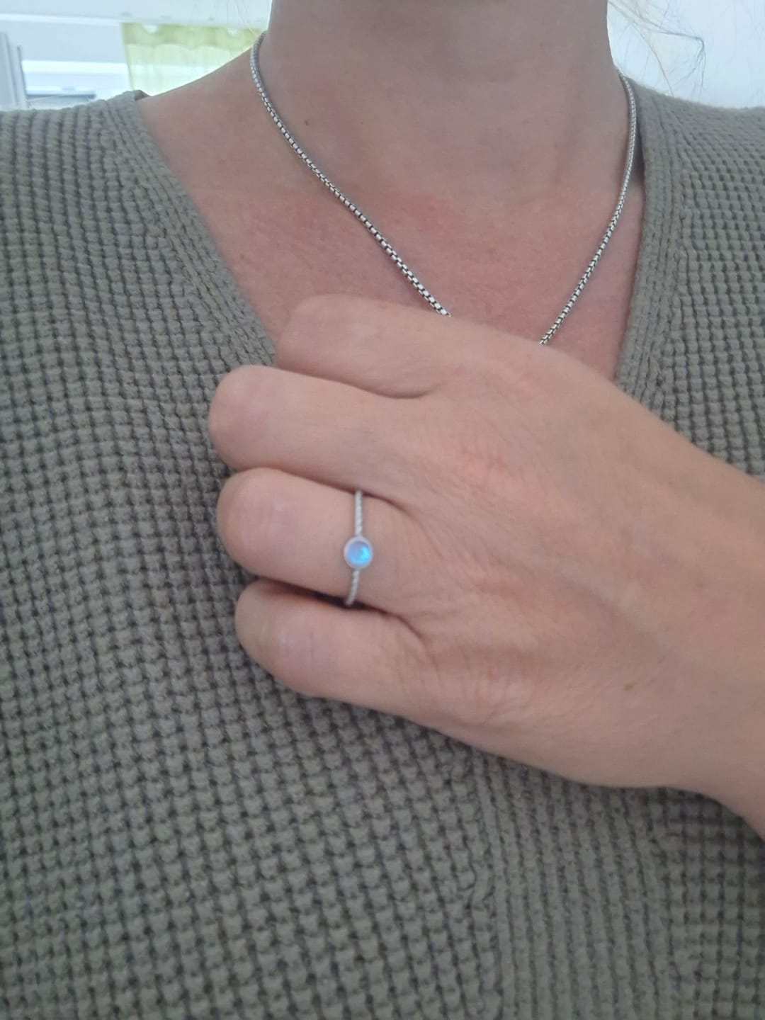 Customer photo review of Mondstein Ring - Auge