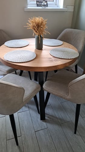 Customer photo review of Round Dining Table