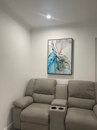 Customer photo review of Ocean Drift, Abstract Art, Style A