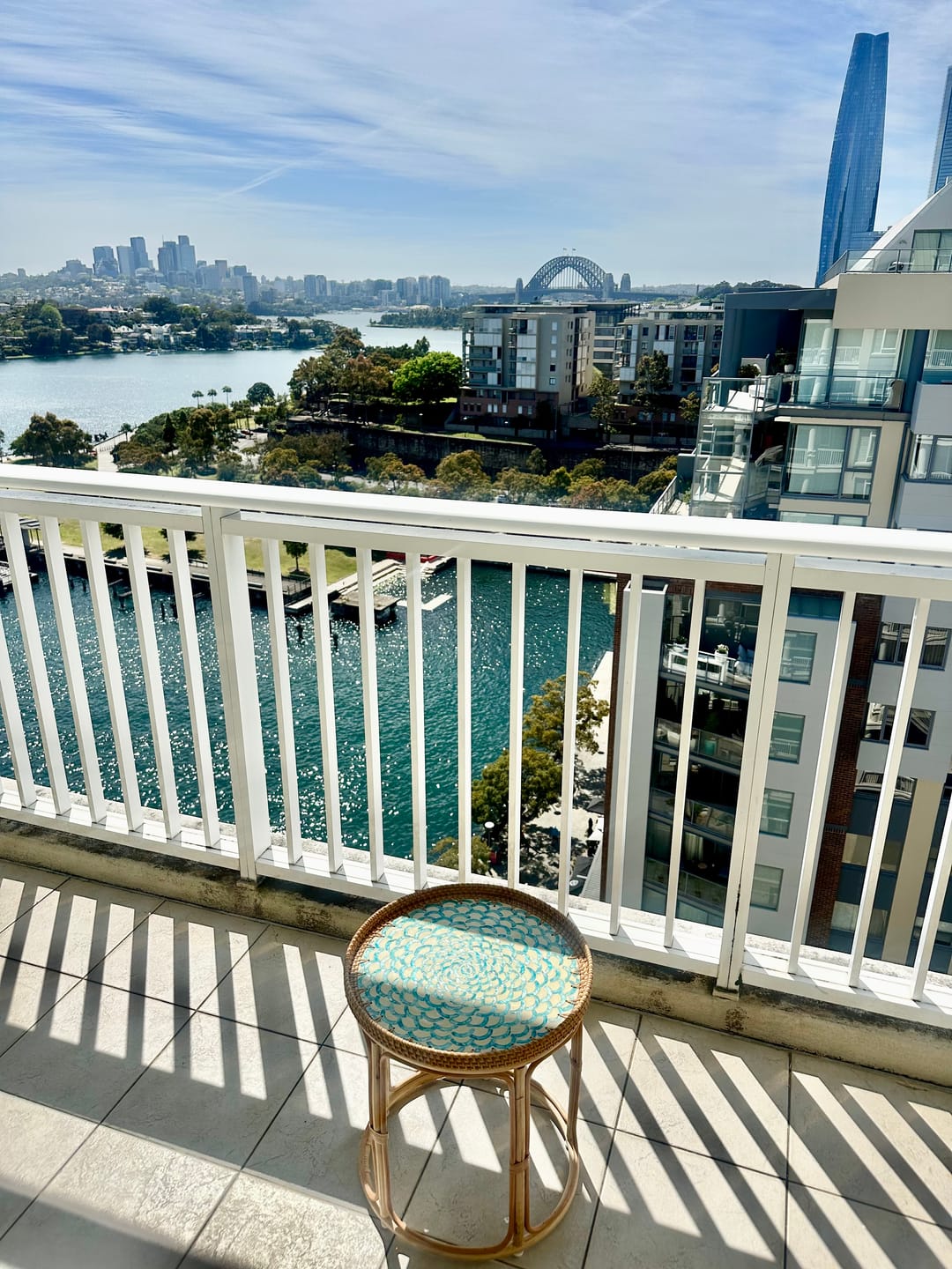 Customer photo review of Bloom Rattan Table