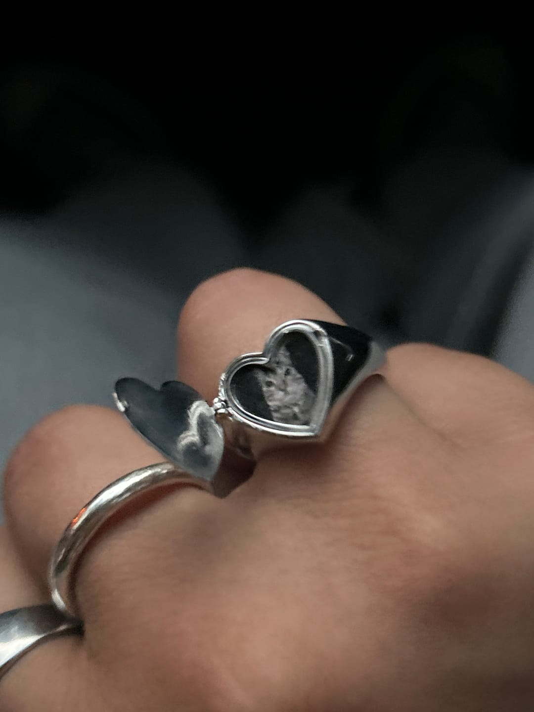 Customer photo review of LOCKET HEART RING