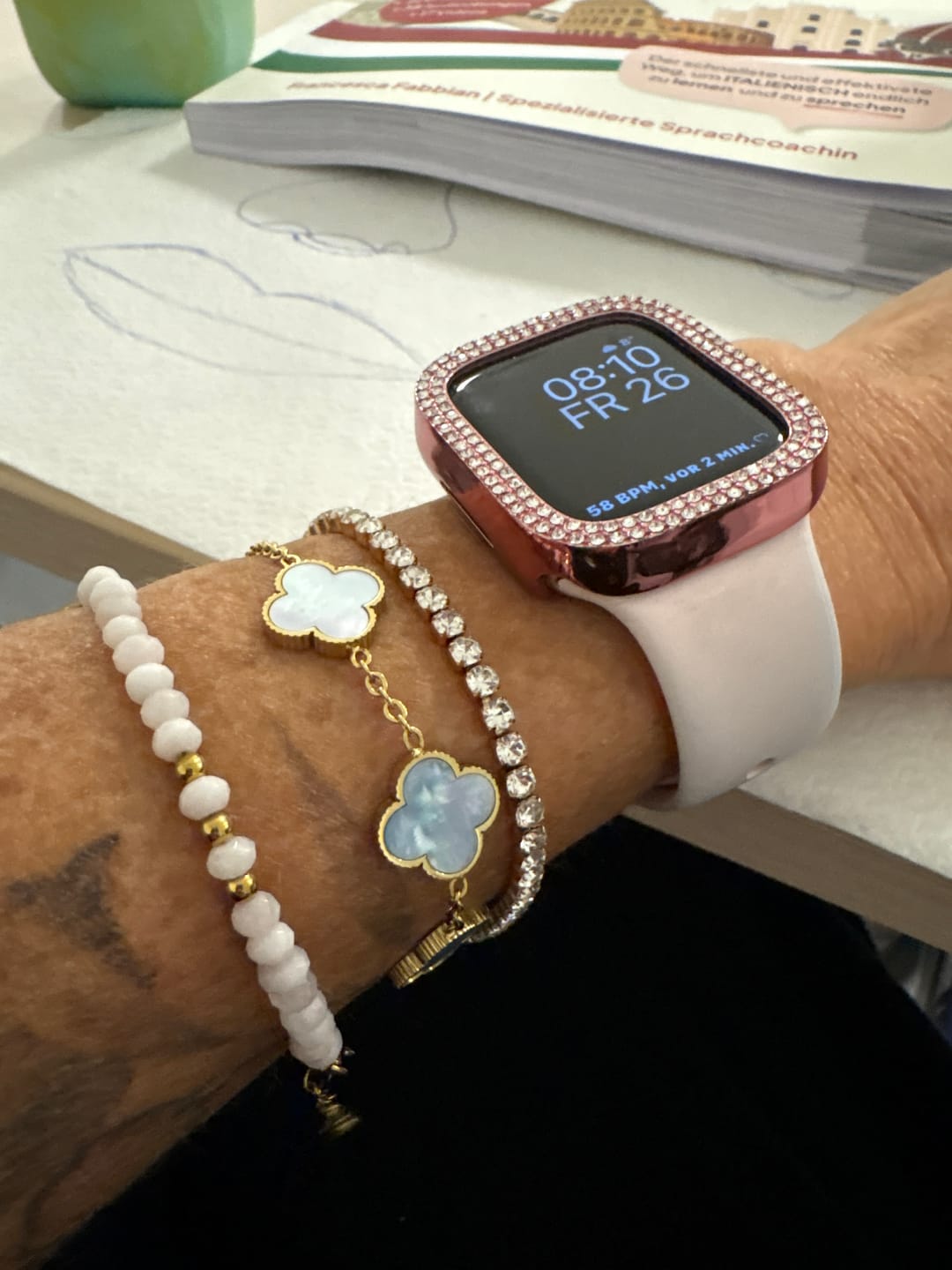 Customer photo review of Hi-Life Tennis Armband 14K Vergoldet