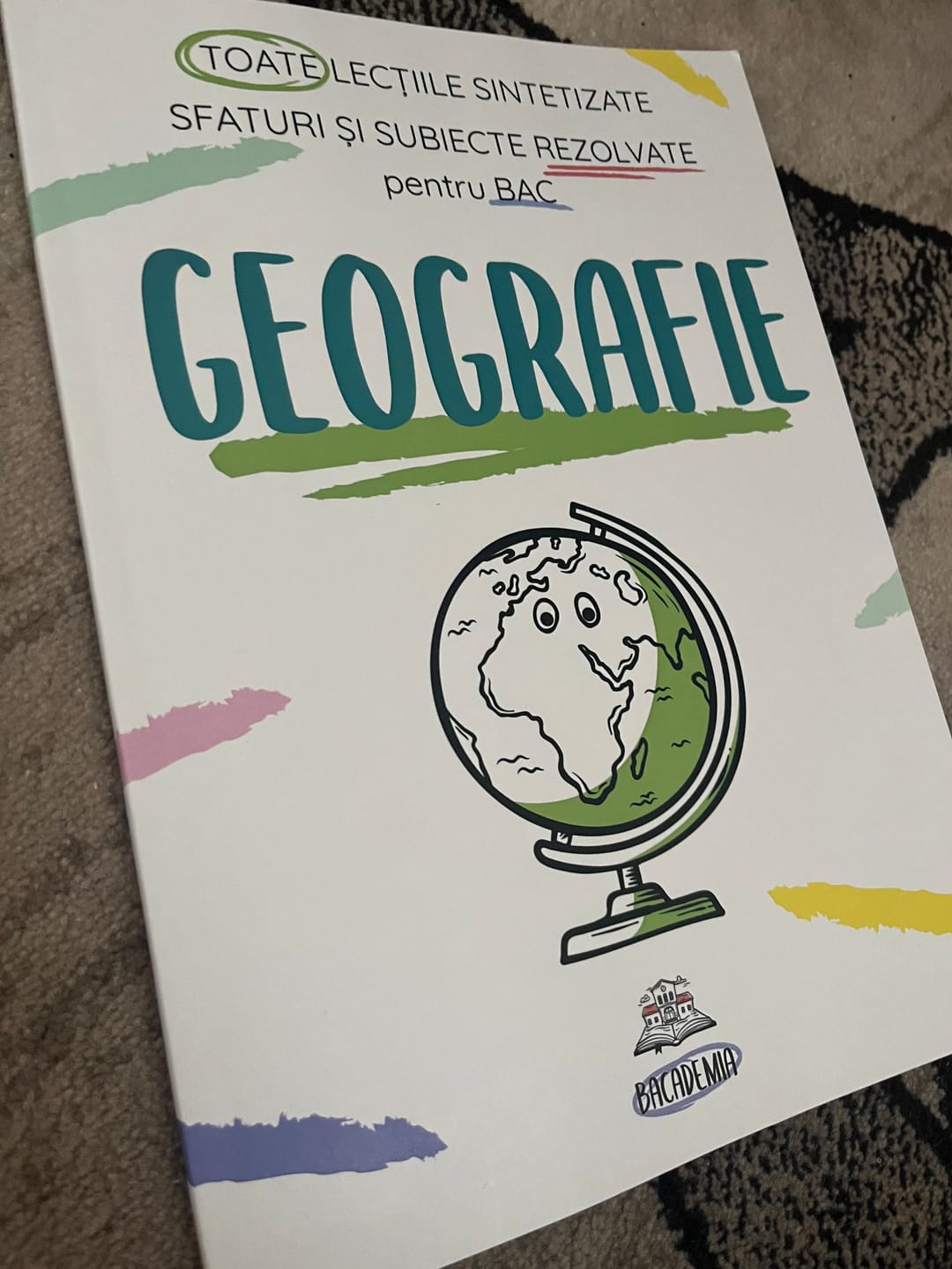 Customer photo review of Carte Geografie Bacalaureat Bacademia