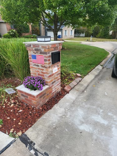 Customer photo review of 12"L X 6.25"H Metal/Embd American Flag Red/White/Blue MD0603