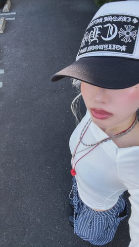 Customer photo review of WARDEN EDGE Wide-Leg Check Pants Relaxed Fit Streetwear Trousers