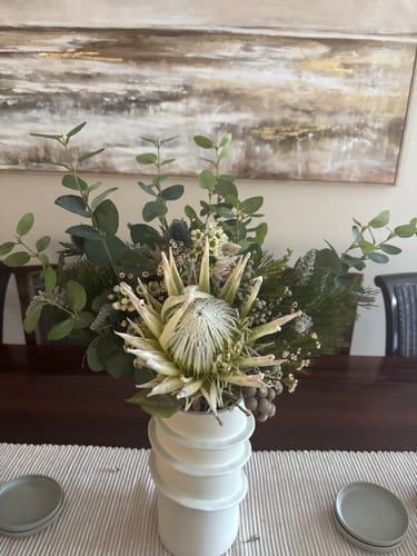 Customer photo review of Eucalyptus Sage Green Artificial Flowers