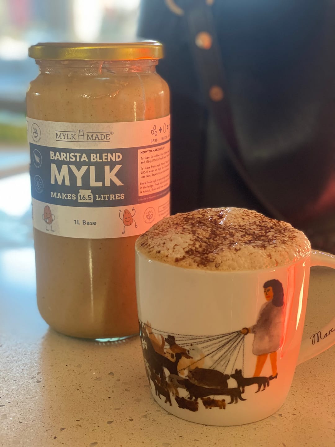 Customer photo review of Barista Blend Mylk Base