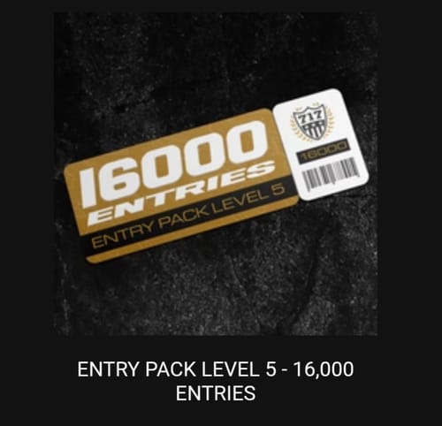 Customer photo review of ENTRY PACK LEVEL 5 - 16,000 ENTRIES