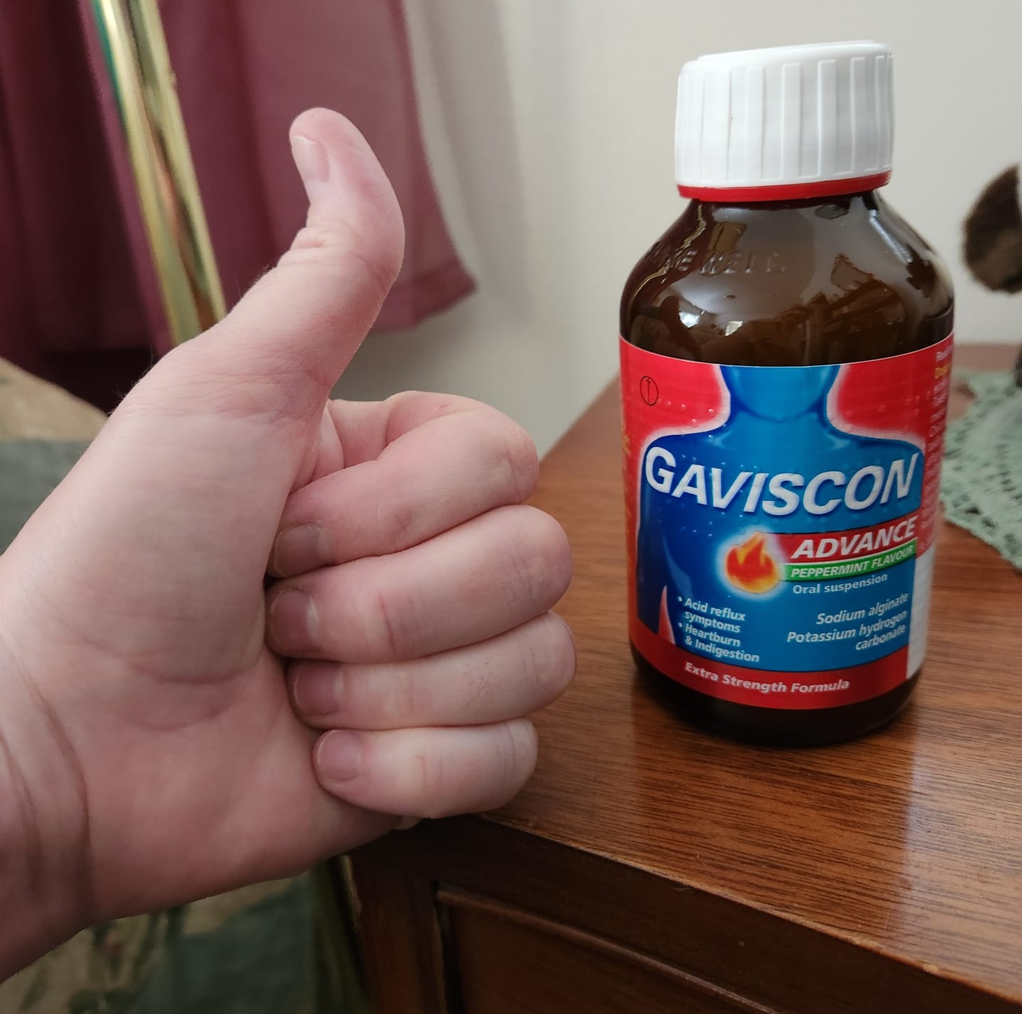 Customer photo review of Gaviscon Advance Peppermint Flavour Oral Suspension, 250ml 6 Pack