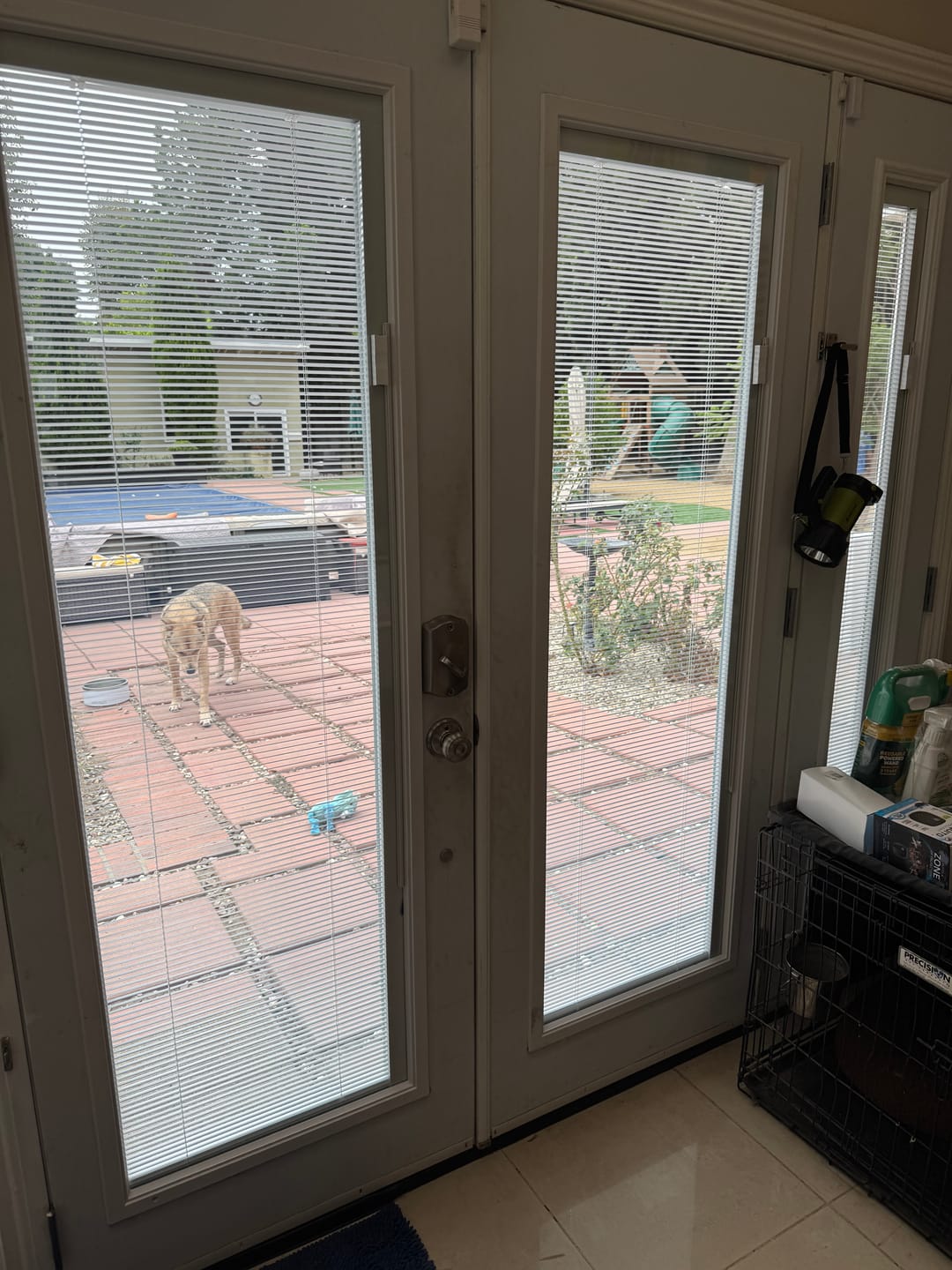 Customer photo review of Raise & Lower Blinds Glass and Frame Kit (Full Lite)