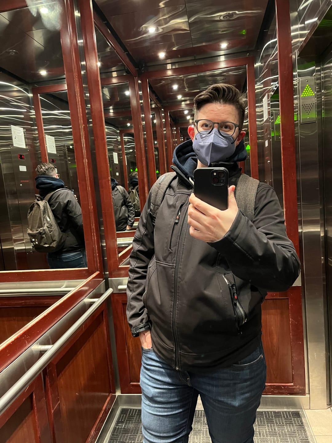 Customer photo review of Kind KN95 Respirator Mask - Colour Series (Cone Shape)