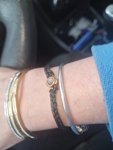 Customer photo review of Black Photo Bracelet