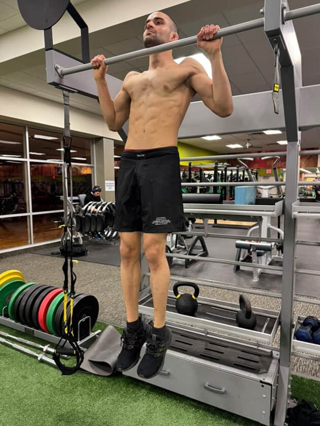 Customer photo review of Black Jack Black No Gi Mens BJJ Shorts
