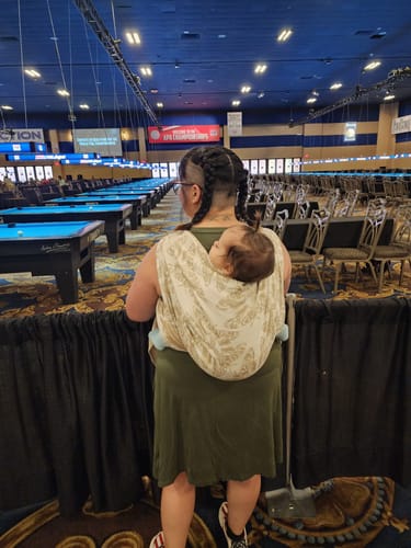 Customer photo review of Queen of the Night Lumina Woven Wrap by LennyLamb