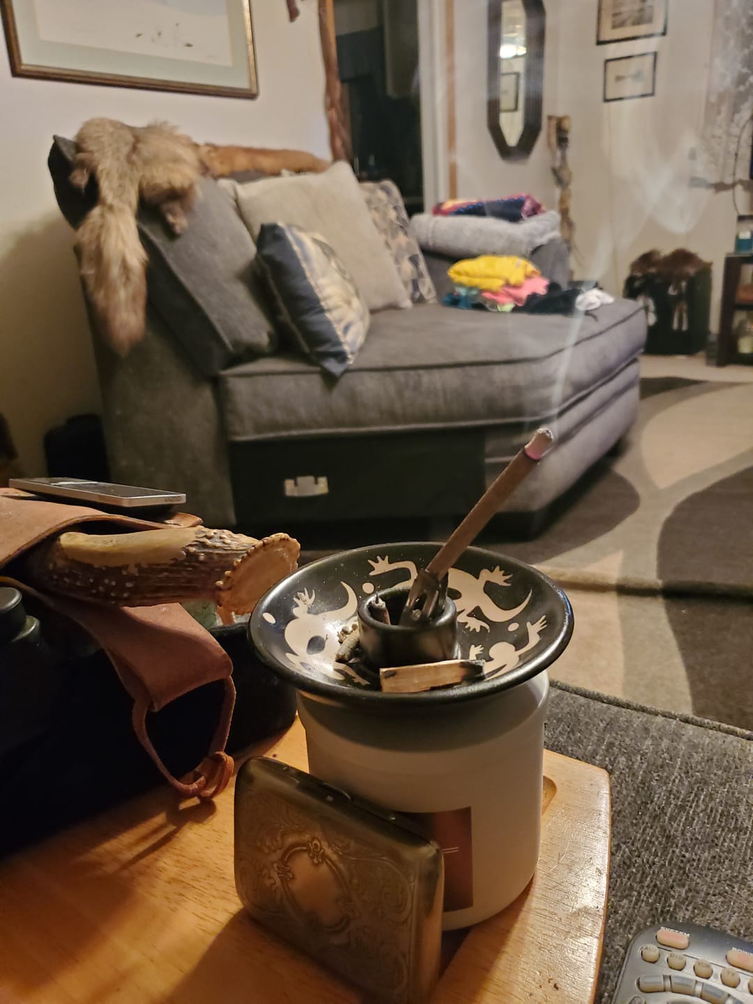 Customer photo review of Myrrh Hand Rolled Incense Sticks from 100% Wild Peruvian Myrrh