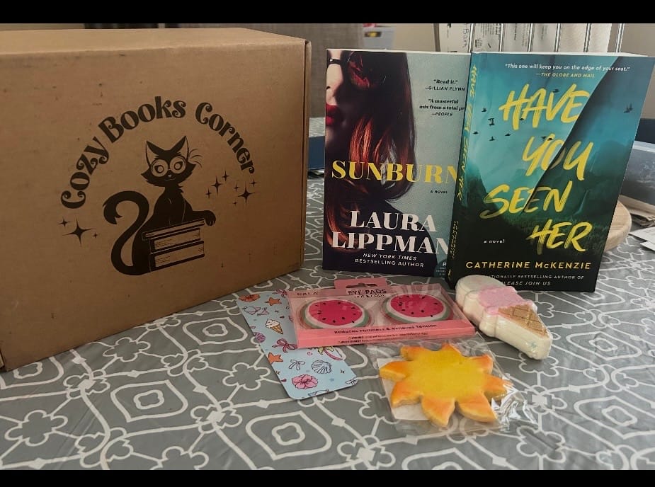 Customer photo review of Quarterly Mystery/Thriller Book Box