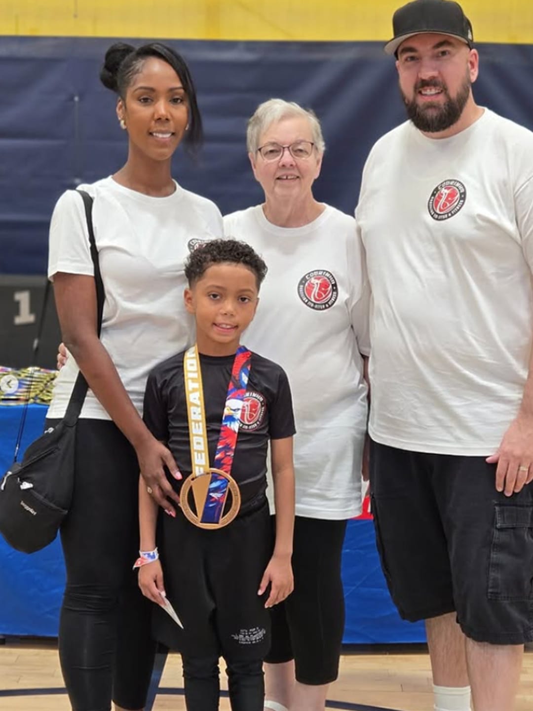 Customer photo review of Black Jack Black No-Gi Kids BJJ Shorts