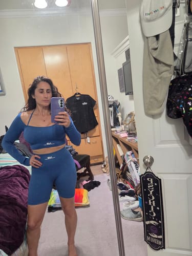 Customer photo review of Haute Biker Shorts