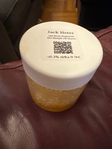 Customer photo review of Jack Herer | Live Resin Diamonds