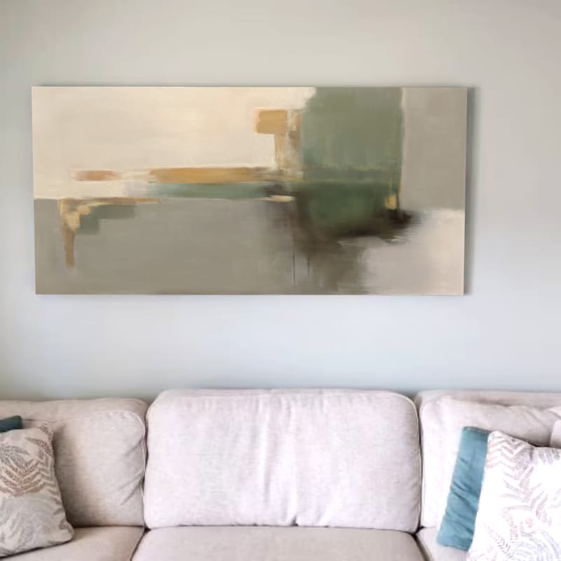 Customer photo review of Abstract Painting Canvas #AP165