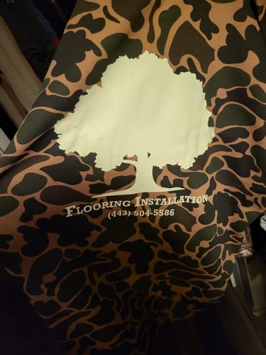 Customer photo review of Custom Heavyweight Camo-Styled Hoodie - IND4000