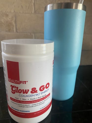 Customer photo review of GLOW & GO – Hydrolyzed Collagen + Energy