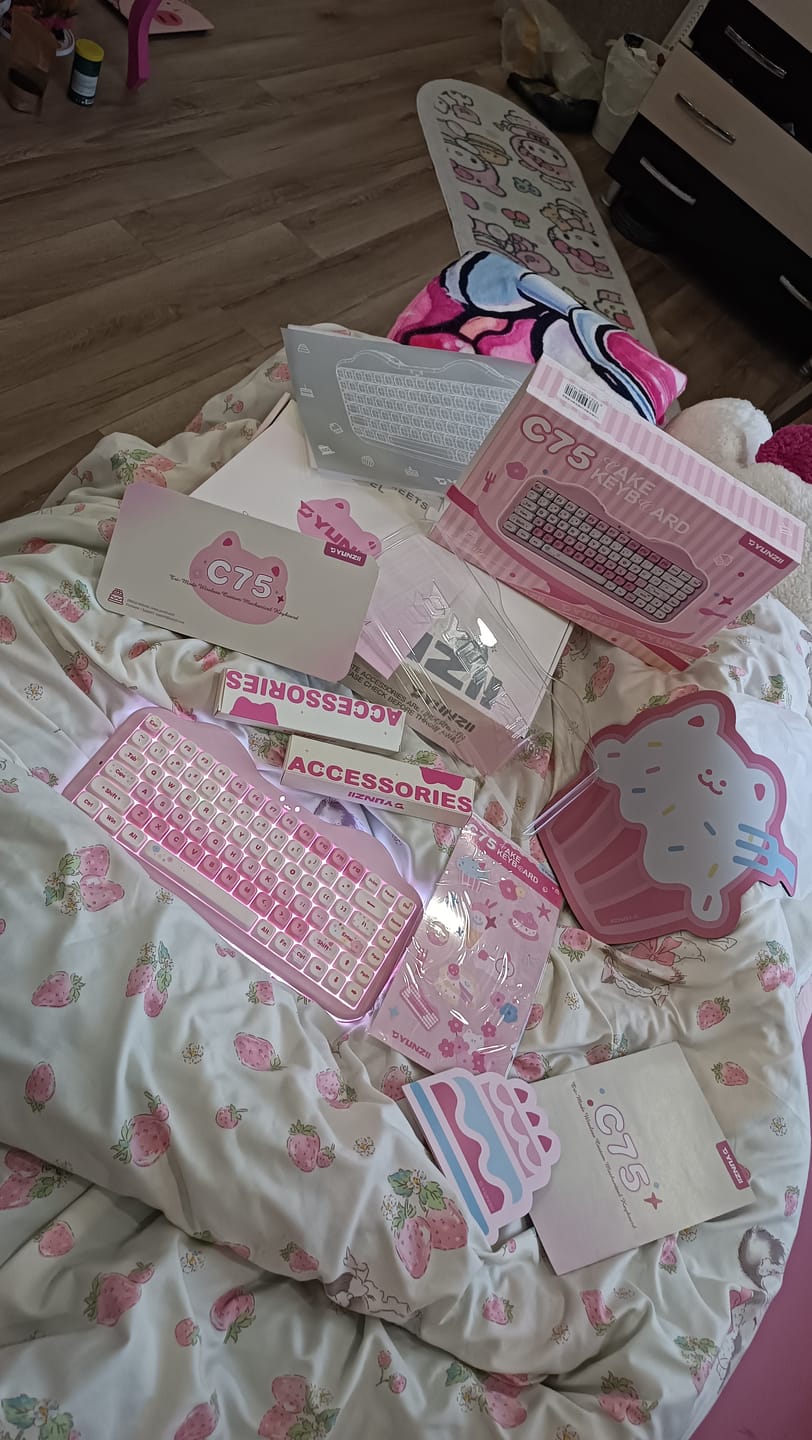 Customer photo review of YUNZII C75 Cake Meow Mekanik Klavye