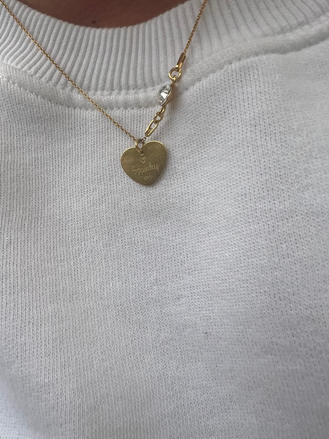 Customer photo review of Herzkette mit Gravur