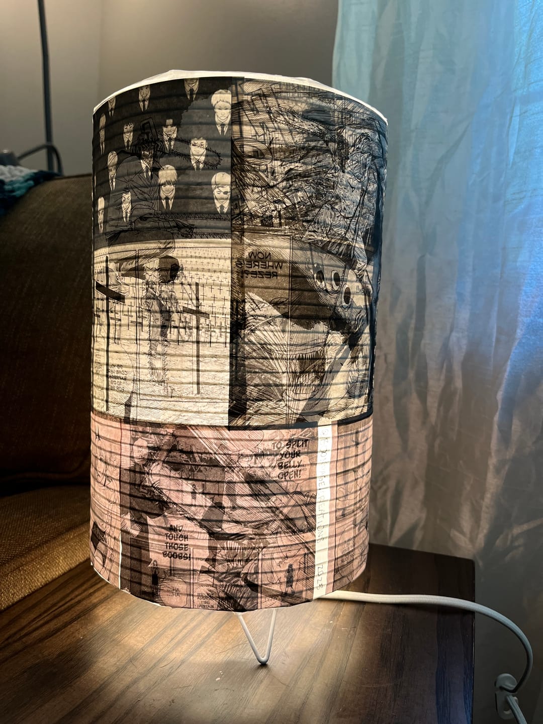 Customer photo review of Cylinder Centerpiece Candle Lantern with Fine Lines (Lantern Only)