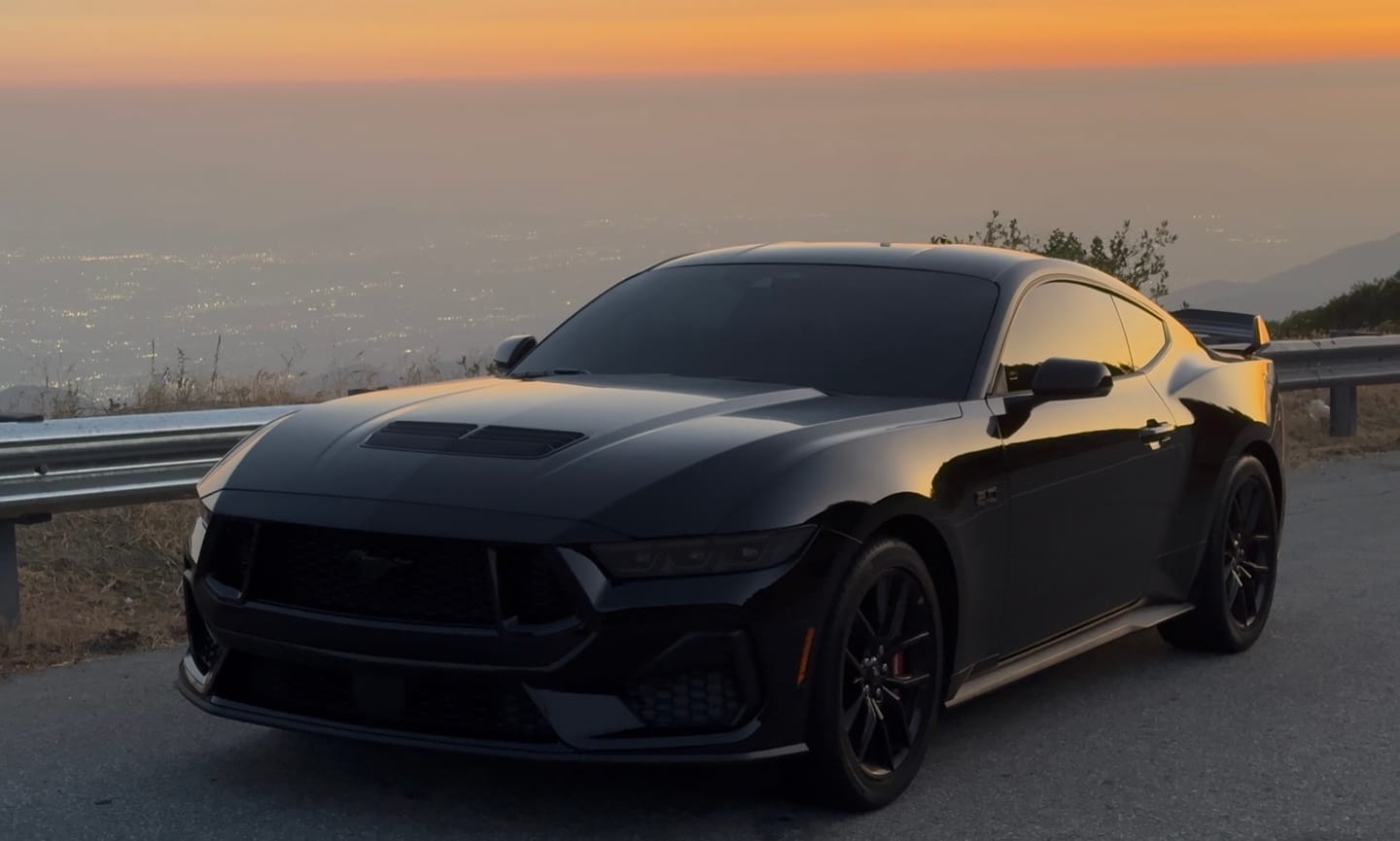 Customer photo review of 2024+ Ford Mustang Dark Horse Rear Spoiler Gloss Black ABS
