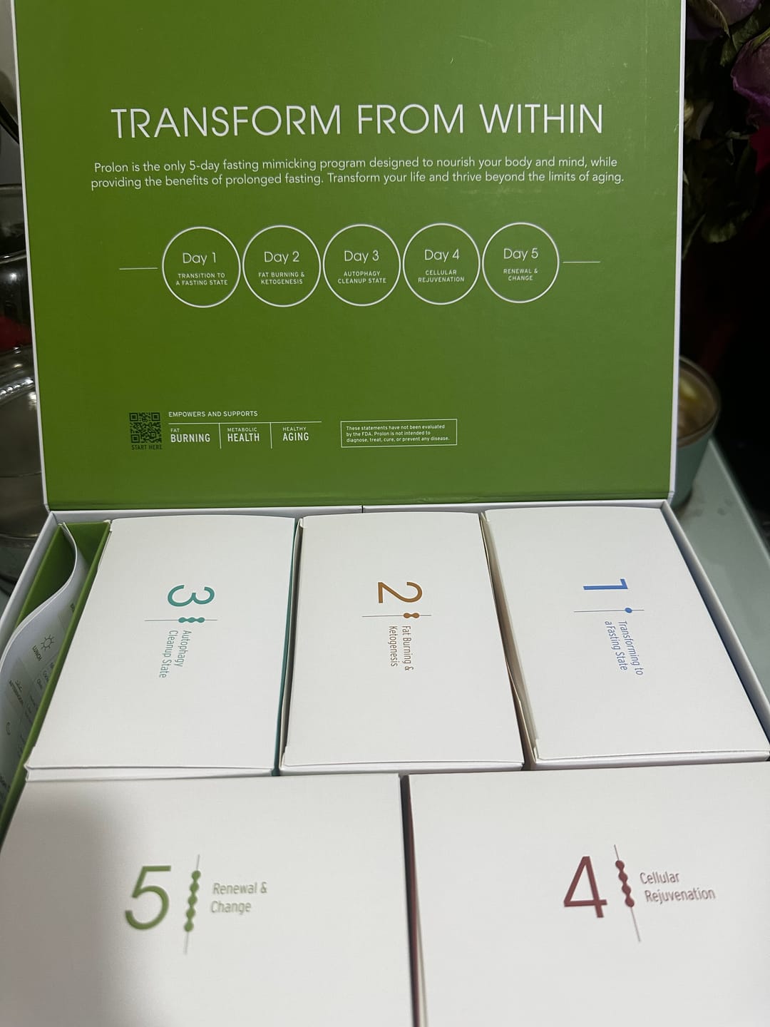 Customer photo review of Prolon Next Gen 5-Day Anti-aging & Weightloss Program!