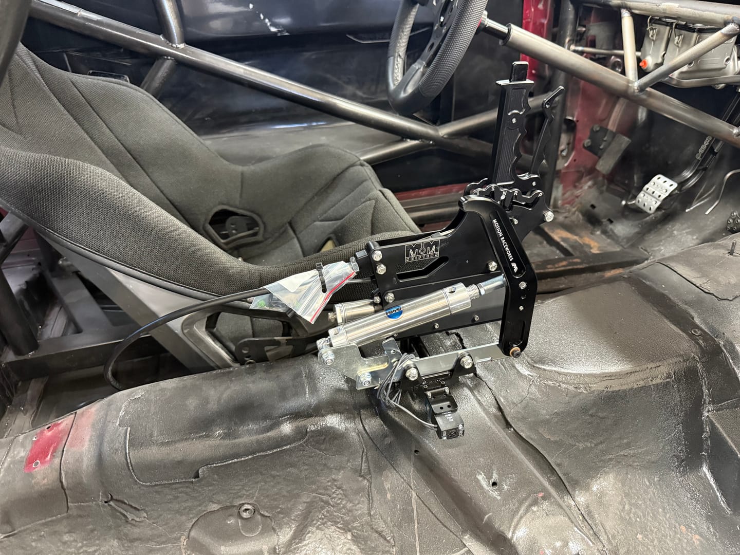 Customer photo review of Motion Raceworks Black Billet CO2 Activated Parachute Handle Release Lever & Cable Mount Kit 14-030BLK