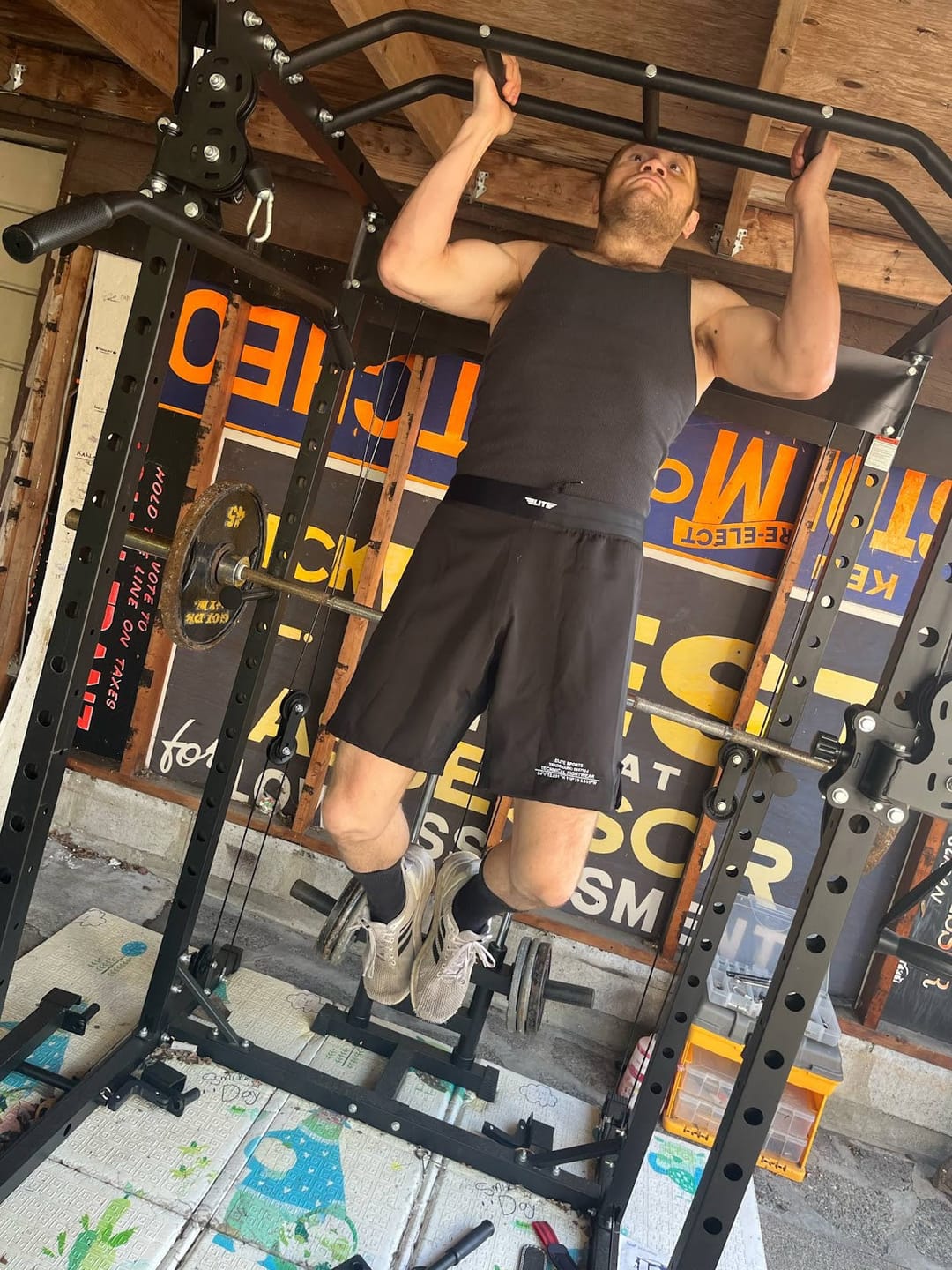 Customer photo review of Black Jack Black No Gi Mens BJJ Shorts