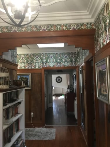 Customer photo review of Marimo - Botanical and Birds Wallpaper - White