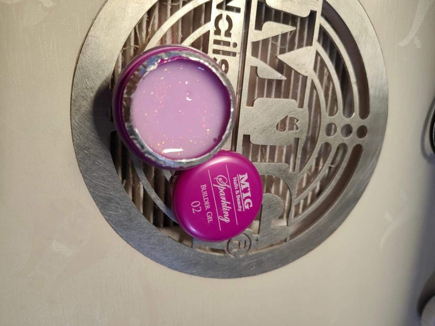 Customer photo review of Sparkling 02 Builder gel