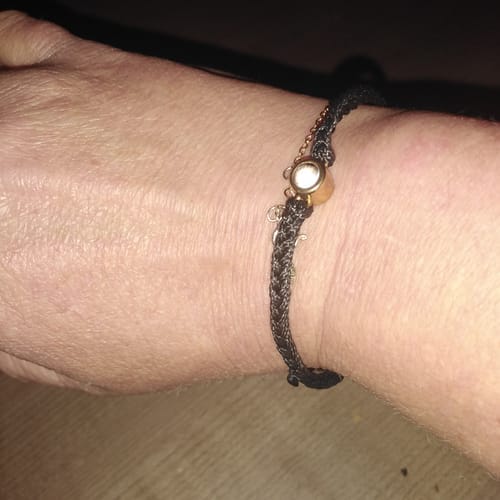 Customer photo review of Black Photo Bracelet
